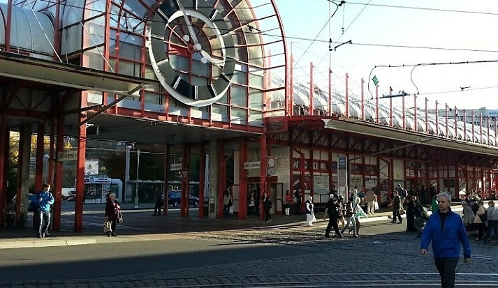 Hodiny na Fügnerce. Foto: Google maps