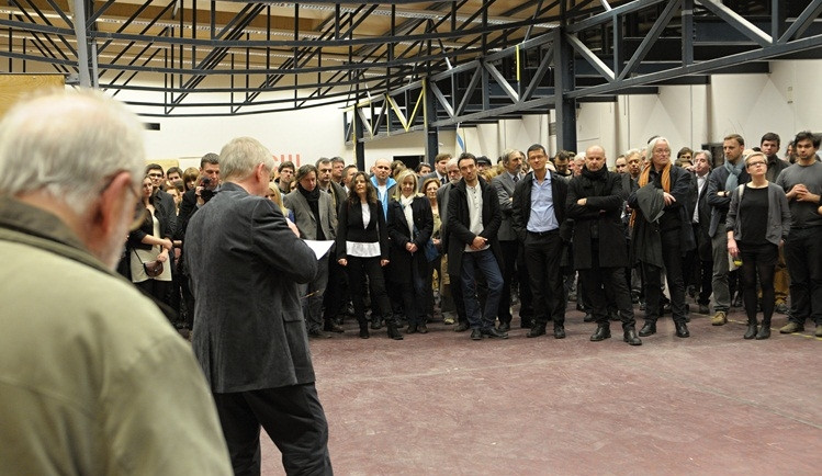 Slavnostní pojmenování ateliéru. Foto: Zuzana Minstrová