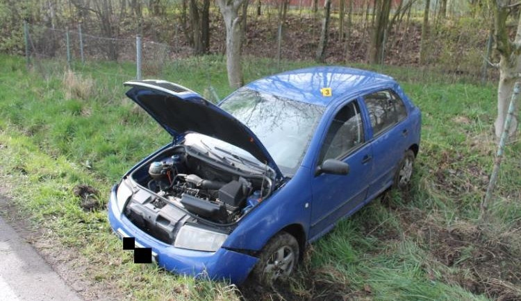Škoda na Fabii je 21 tisíc korun. Foto: Policie ČR