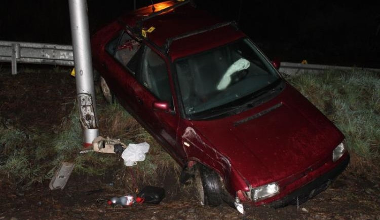 Opilý řidič od nehody utekl. Foto: Policie ČR