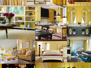 Žlutý interiér