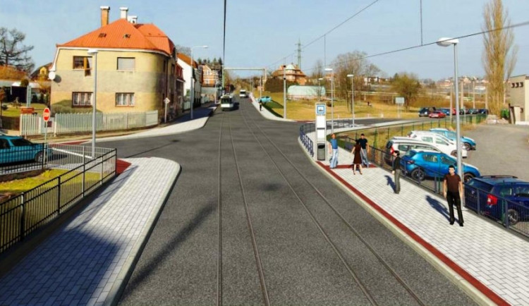 Vizualizace zastávky Pivovar po rekonstrukci