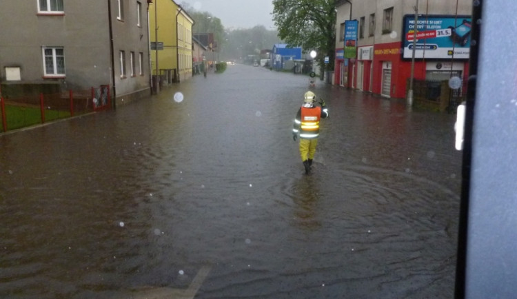 Liberec se změnil v Benátky. Foto: HZS LK