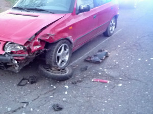 Srážku hadráka s Felicii odnesla dvoučlenná posádka. Foto: HZSLK