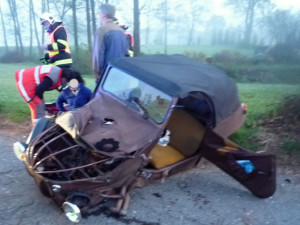 Srážku hadráka s Felicii odnesla dvoučlenná posádka. Foto: HZSLK