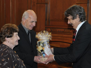 Manželé Kulhánkovi si připomněli jubilejních 60 let společného života. Foto: Jan Vrabec