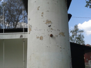 Zaoblená restaurační část