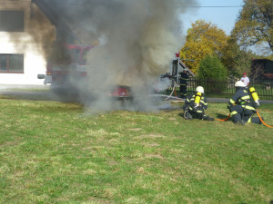 Zásah hasičů z Krásné Studánky. Foto: archiv SDH