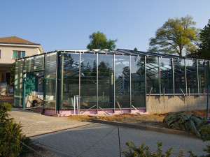 Nový pavilon botanické zahrady začíná nabírat na obrysech. Foto: Botanická zahrada Liberec