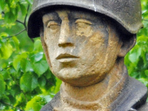 Smutný výraz vojína