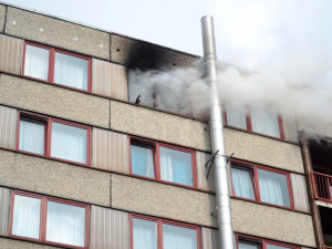 Zapomenutá svíčka zapálila pokoj na harcovských kolejích. Foto: HZSLK