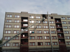 Zapomenutá svíčka zapálila pokoj na harcovských kolejích. Foto: HZSLK