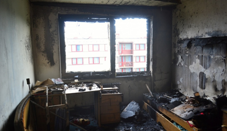 Zapomenutá svíčka zapálila pokoj na harcovských kolejích. Foto: HZSLK