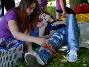 Mladí zdravotníci zaplnili v sobotu centrum Liberce. Foto: Jan Vrabec