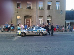 Požár ve Vesci. Foto: Tomáš Pustka