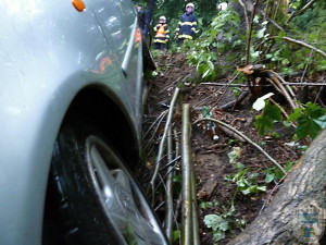 Další nehoda na Grabštejnu. Foto: Hasiči Hrádek nad Nisou