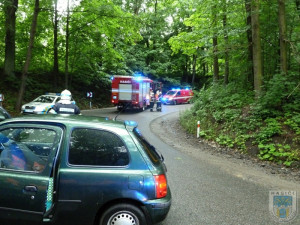 Nehoda si vyžádal dvě lehká zranění. Foto: Hasiči Hrádek nad Nisou