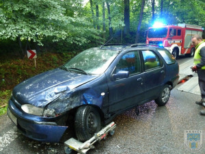 Nehoda si vyžádal dvě lehká zranění. Foto: Hasiči Hrádek nad Nisou