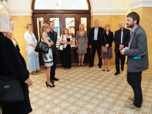 Galerijní večer v Lázních spojil víno a umění. Foto: Jan Král