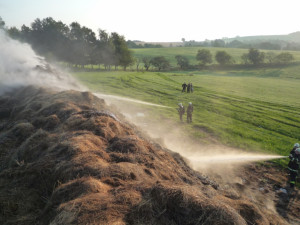 Požár zasáhl plochu 20 x 10 metrů. Foto: HZSLK