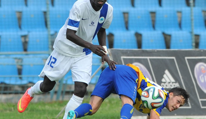 Isaac Sackey v prvním zápase v Košicích. Foto: Jaroslav Appeltauer
