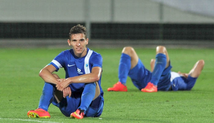 David Pavelka po zápase v Rumunsku.