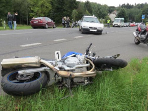 Nehoda u Nové Vsi. Foto: Policie ČR
