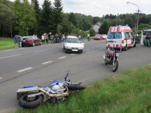 Nehoda u Nové Vsi. Foto: Policie ČR