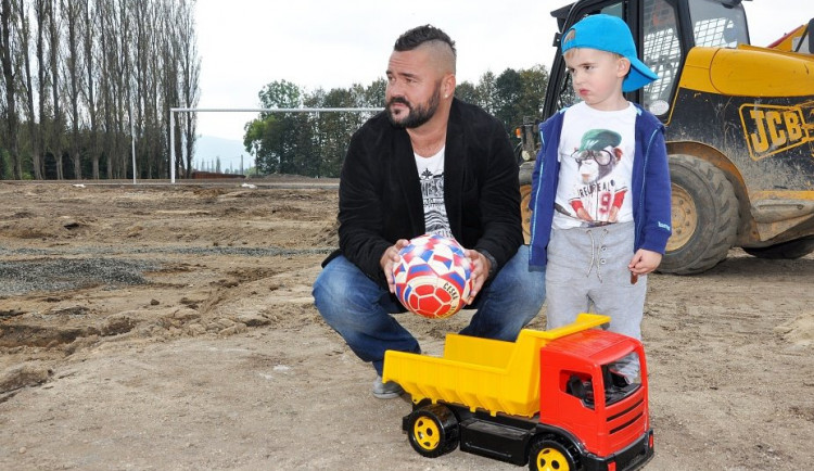 Roman Šotola se synem. Foto: Jan Pešek