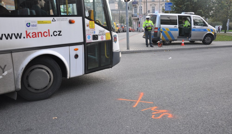 Nehoda na terminále MHD Foto: Jan Pešek.