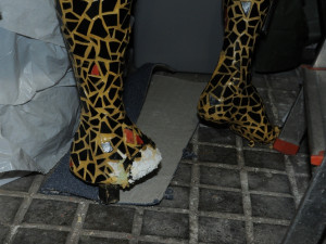 Poničená socha Foto: MML/Jan Král