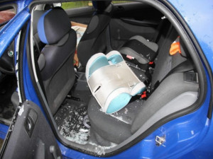 Vykradená Fabie. Foto: Policie ČR