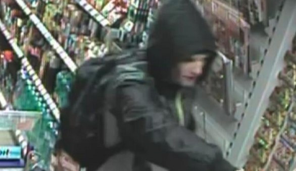 Lupič zachycený bezpečnostní kamerou