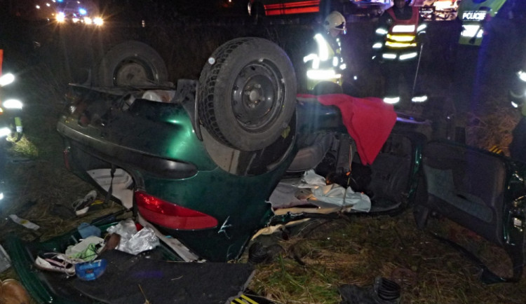 Tragická nehoda u Českého Dubu. Foto: HZS LK