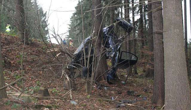 Nehoda si vyžádala život řidiče. Foto: Policie ČR