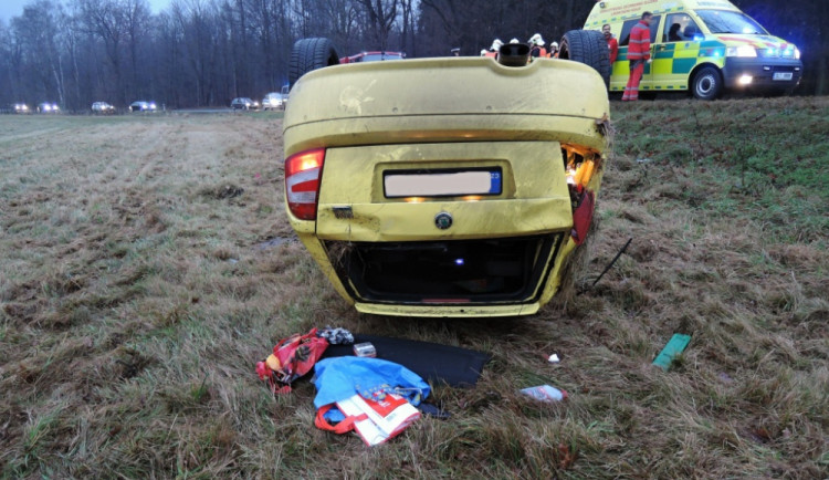 Nehoda v Dětřichově. Foto: HZSLK