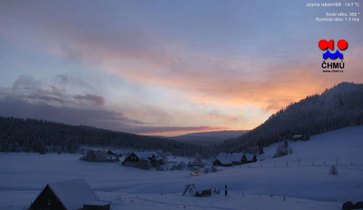 Na Jizerce ráno naměřili 21 pod nulou. Foto: CHMU