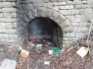 Výklenek po požáru.  Foto: HZS LK