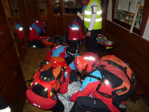 Požár horské chaty Světlanka námětem taktického cvičení. Foto: HZSLK