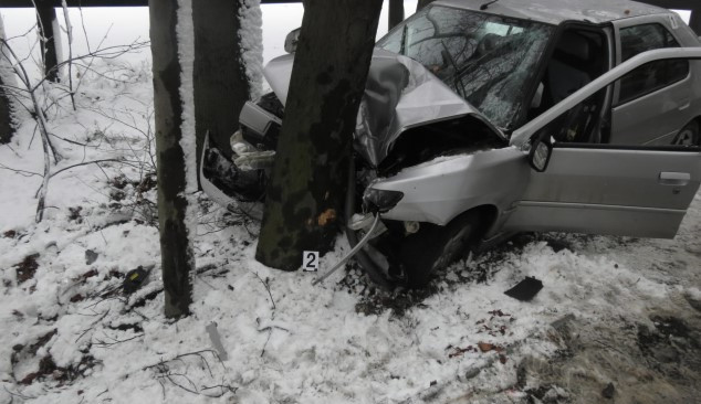 Spolujezdec utrpěl těžké poranění. Foto: Policie ČR