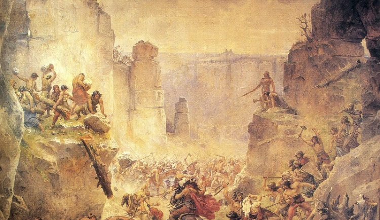 Pobití Sasíků pod Hrubou Skálou