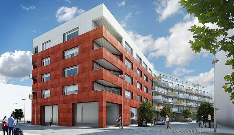 Tenhle bytový dům měl vyrůst v Papírové ulici. Foto: Gestab