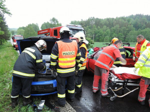 Nehody u Pihele. Foto: HZS LK