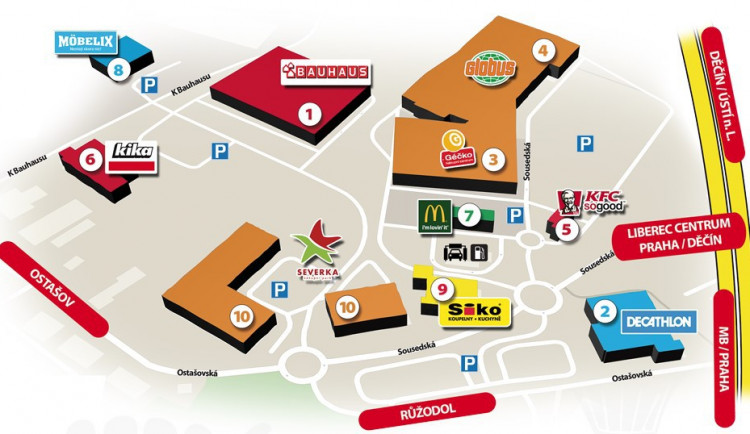 Centrum nákupů sever