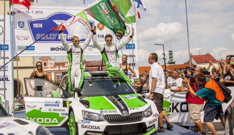 Vítězná radost. Foto: Rally Bohemia