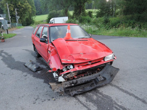 Dnešní nehoda u Rádla. Foto: HZSLK