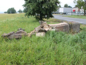 Historickou sochu nezbořil vandal, nacouval do ní řidič