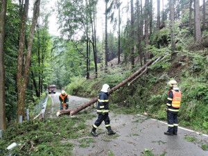 Stovky domácností na Frýdlantsku byly po bouřce bez proudu