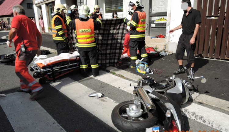 Nehoda v ablonci nad Nisou. Foto: HZSLK