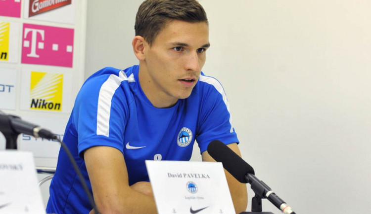 David Pavelka při předzápasové tiskové konferenci. Foto: Jaroslav Appeltauer
